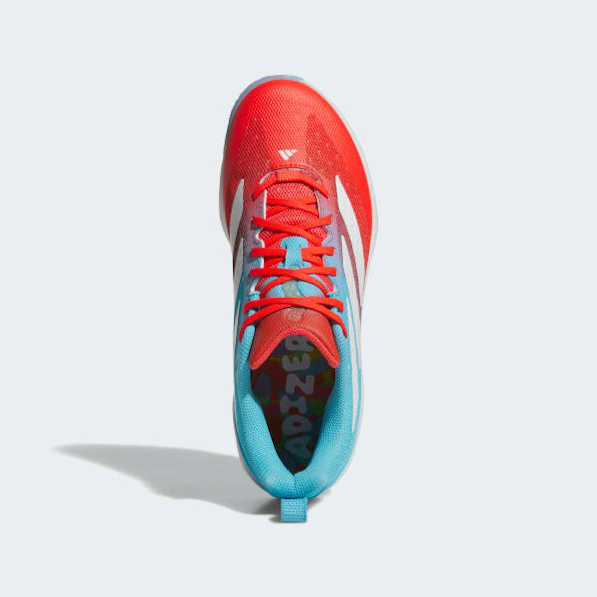 Adidas Adizero Impact Astro Turf Shoes - Candy Bright Cyan/Cloud White/Bright Red