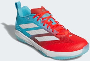 Shop Adidas Adizero Impact Sepatu Turf - Cyan/Putih/Merah Cerah JR7829