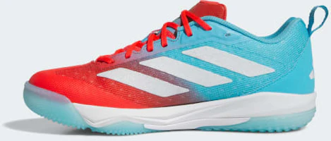 Details for Adidas Adizero Impact Sepatu Turf - Cyan/Putih/Merah Cerah JR7829