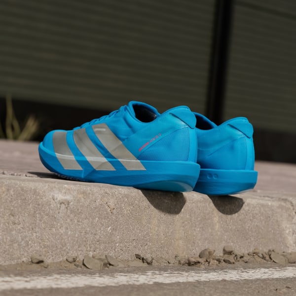 Details for Adidas Adizero Japan 9 跑鞋 銀色金屬/銀色金屬/亮紅色 JQ1683