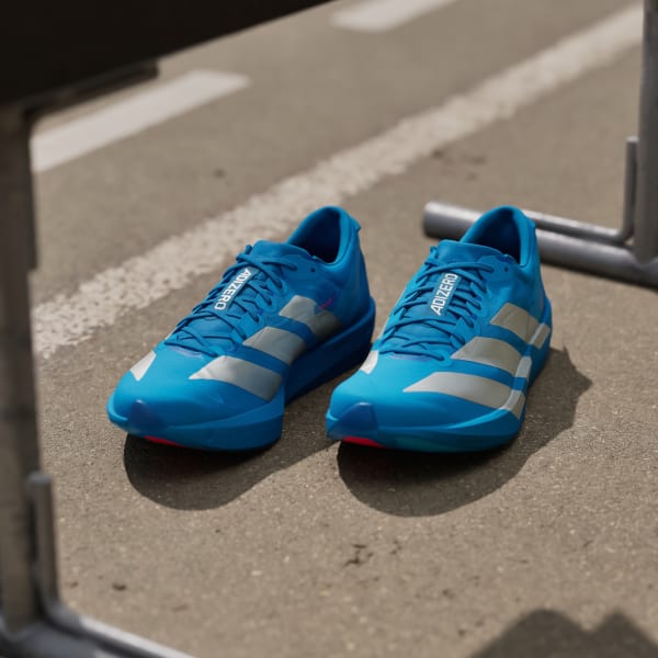 Details for Adidas Adizero Japan 9 Running Shoes Silver Metallic/Silver Metallic/Lucid Red JQ1683