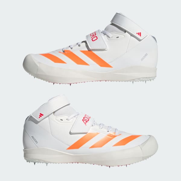 Sizing 아디다스 아디제로 창던지기 러닝화 클라우드 화이트/루시드 오렌지/루시드 레드 JQ0805