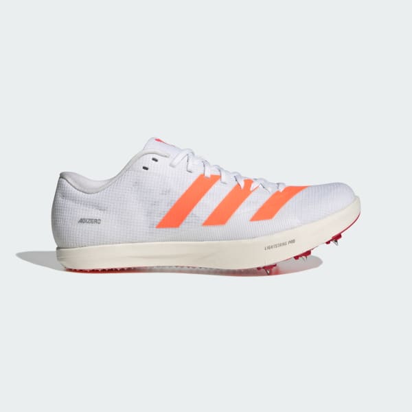 Adidas Adizero Long Jump - Track and Field Shoes Cloud White/Lucid Orange/Lucid Red JQ0807