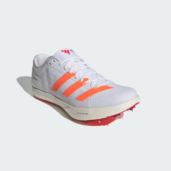 Shop Adidas Adizero Long Jump - Sepatu Atletik Putih/Oranye/Lucid Merah JQ0807