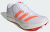 Shop Adidas Adizero Long Jump - Sepatu Atletik Putih/Oranye/Lucid Merah JQ0807