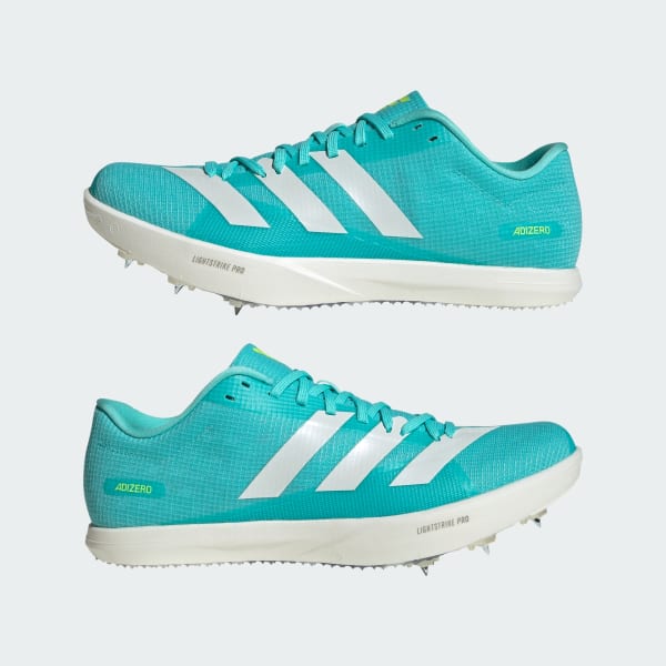 Sizing アディダス アディゼロ ロングジャンプ シューズ （陸上）ブルー/ゼロメタリック/ルシッドレモン JH5231