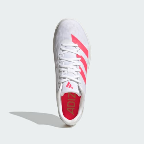Order adidas Adizero 跳遠釘鞋 雲白/核心黑/金屬金 田徑鞋 KJ9535