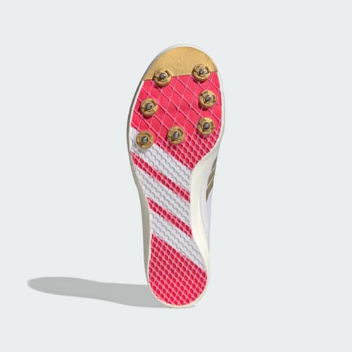 Lookbook adidas Adizero 跳遠釘鞋 雲白/核心黑/金屬金 田徑鞋 KJ9535