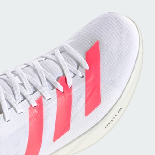 Cheap adidas Adizero 跳遠釘鞋 雲白/核心黑/金屬金 田徑鞋 KJ9535