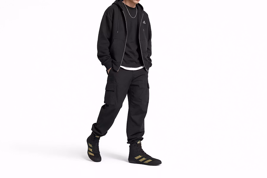 Adidas Adizero Mat Wizard 6 摔角鞋 黑金白 IE3207 Order Adidas Adizero Mat Wizard 6 摔角鞋 黑金白 IE3207