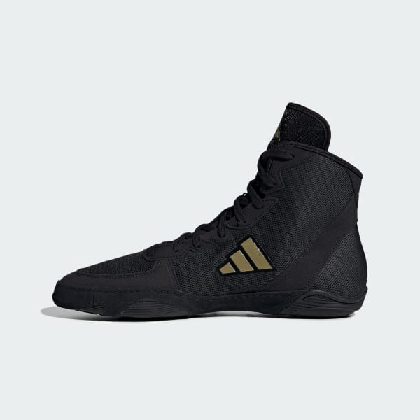 Sizing Adidas Adizero Mat Wizard 6 摔角鞋 黑金白 IE3207