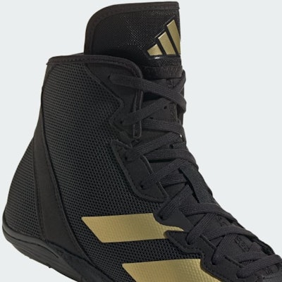 Adidas Adizero Mat Wizard 6 Wrestling Shoes Core Black/Gold Metallic/Cloud White IE3207 1
