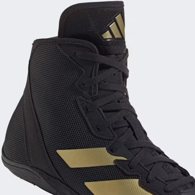 Adidas Adizero Mat Wizard 6 摔角鞋 黑金白 IE3207 2