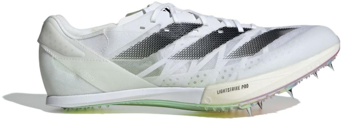 adidas Adizero Prime SP 2.0 Track And Field Lightstrike "Footwear White/Core Black/Green Spark" IE5485 Details for adidas Adizero Prime SP 2.0 Track And Field Lightstrike "Footwear White/Core Black/Green Spark" IE5485