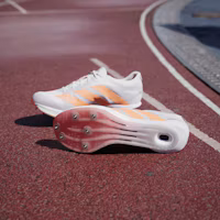 Shop Adidas Adizero Prime SP 4 Sprint-Spikes Cloud White/Lucid Orange/Lucid Red JQ0795