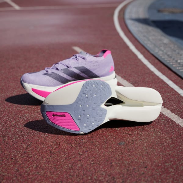 Shop Adidas Adizero Prime X3 Zapatillas Running Ciruela/Aurora Negro/Rosa Impacto JQ2801