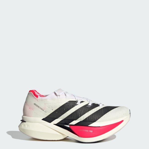 Adidas Adizero Prime X3 STRUNG Running Shoe Cloud White/Core Black/Lucid Red JR2597
