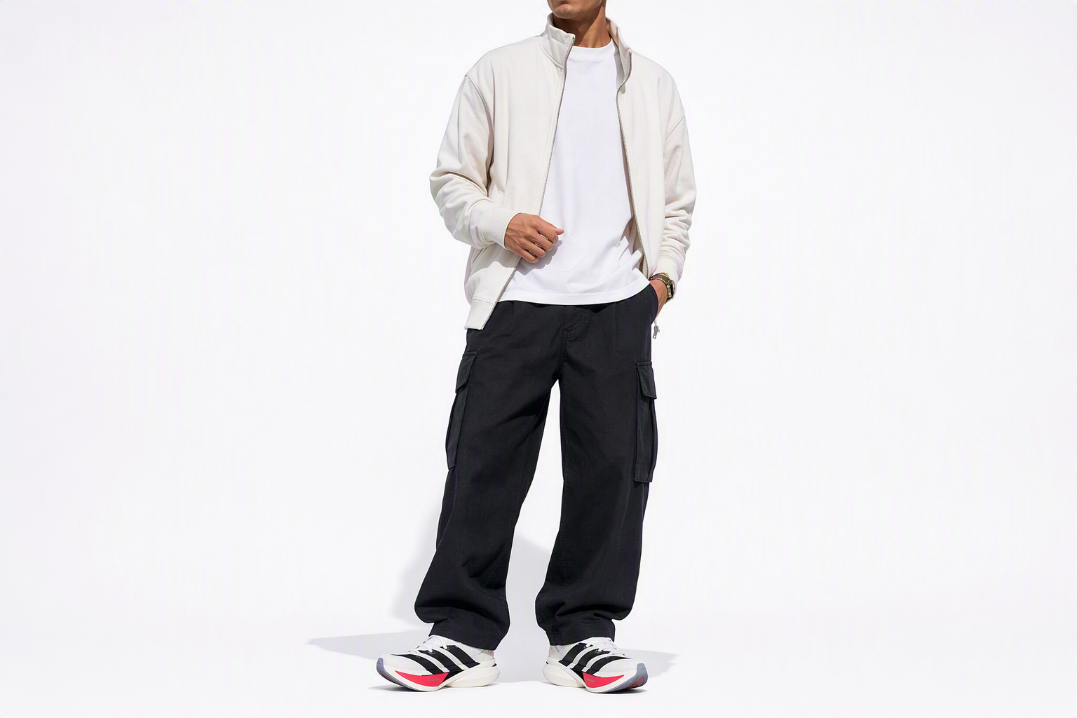 Order Adidas Adizero Prime X3 強勢跑鞋 雲白/核心黑/夢幻紅 JR2597