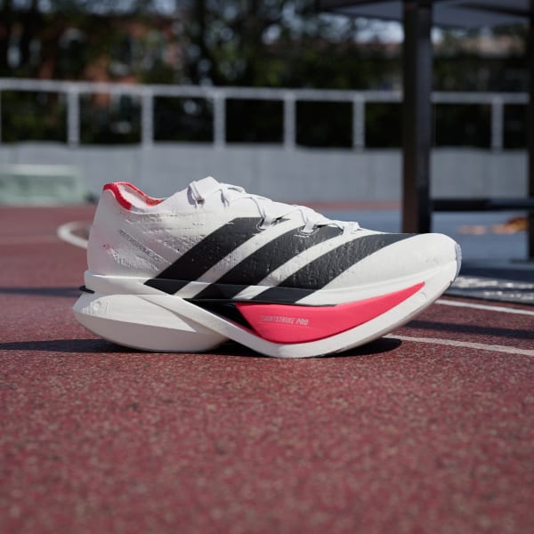 Shop Adidas Adizero Prime X3 強勢跑鞋 雲白/核心黑/夢幻紅 JR2597