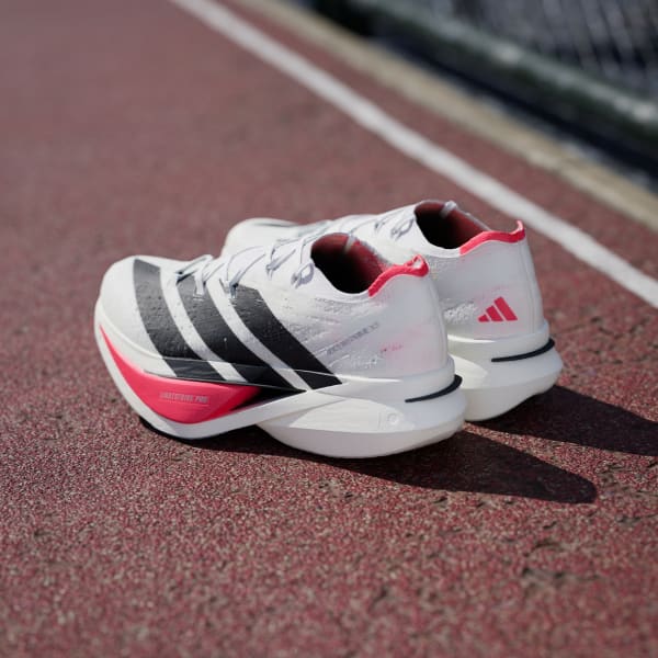 Sizing Adidas Adizero Prime X3 強勢跑鞋 雲白/核心黑/夢幻紅 JR2597
