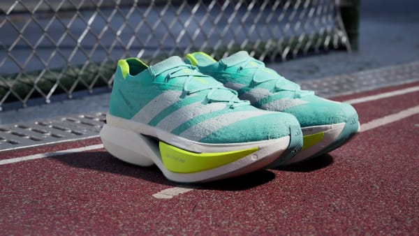 Lookbook Adidas Adizero Prime X3 強力跑鞋 閃耀薄荷/零金屬色/明亮檸檬 JR2598