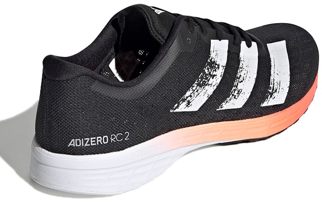 adidas Adizero RC 2 低筒 跑步鞋 男款 黑白 Shop adidas Adizero RC 2 低筒 跑步鞋 男款 黑白