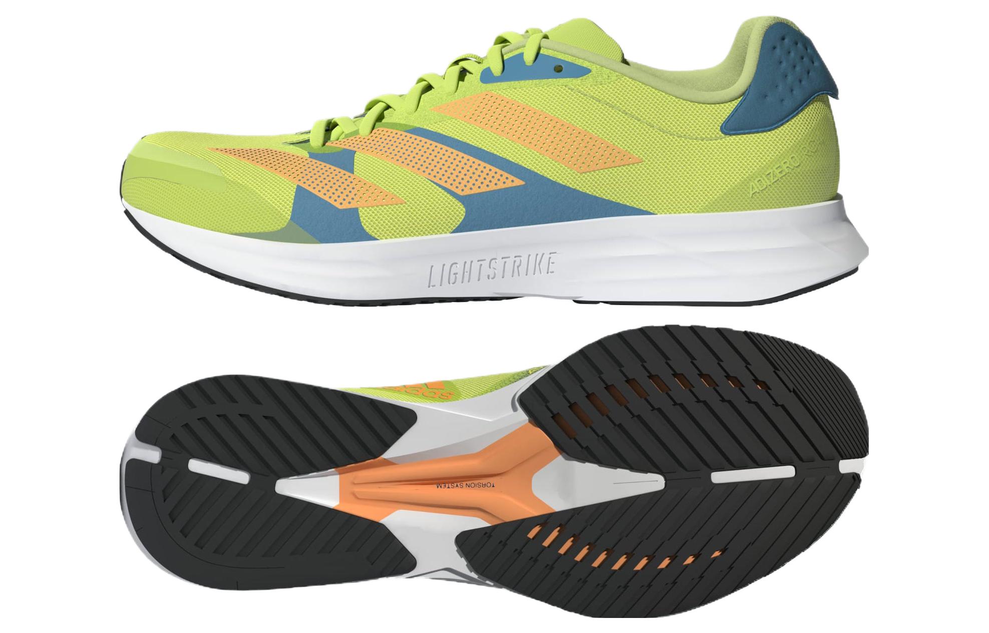 Shop adidas Adizero RC 4 M 舒適風範 耐磨減震 低筒 跑步鞋 男女款 淡綠色