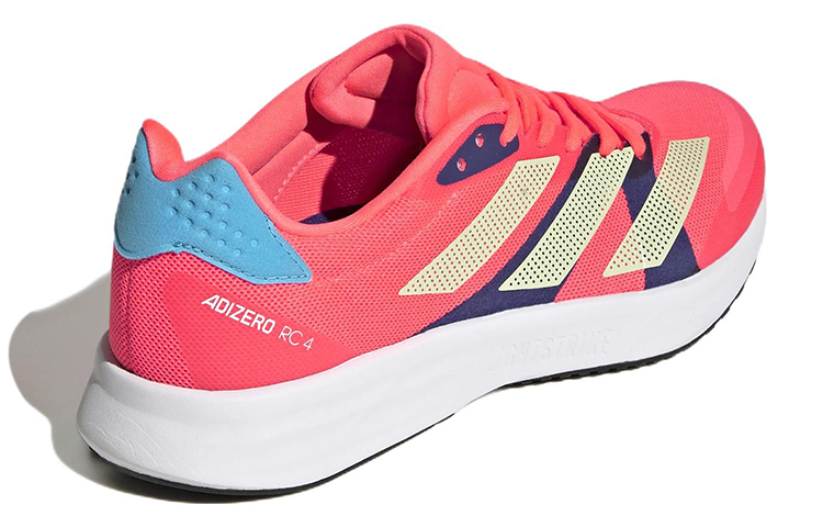 Shop adidas Adizero RC 4 耐磨減震 低筒 跑步鞋 男款 粉紅