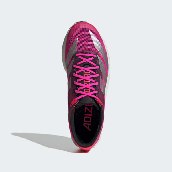 Lookbook adidas Adizero RC 6 Hardloopschoenen Shock Pink/Zilver Metallic/Lucid Red JP6662
