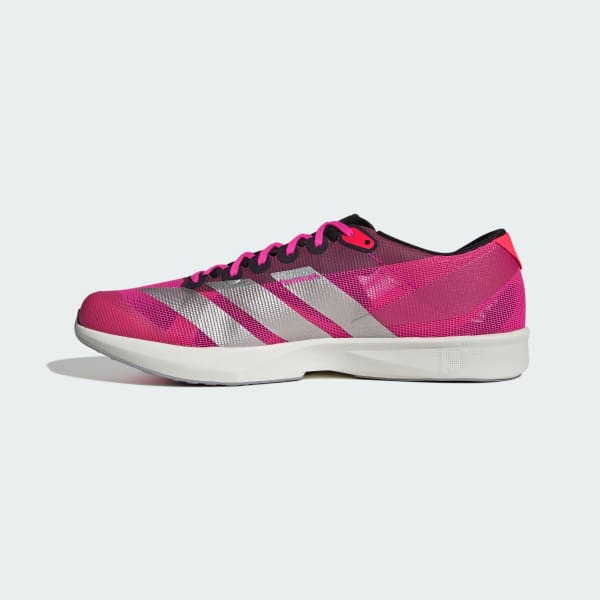 Sizing adidas Adizero RC 6 Hardloopschoenen Shock Pink/Zilver Metallic/Lucid Red JP6662