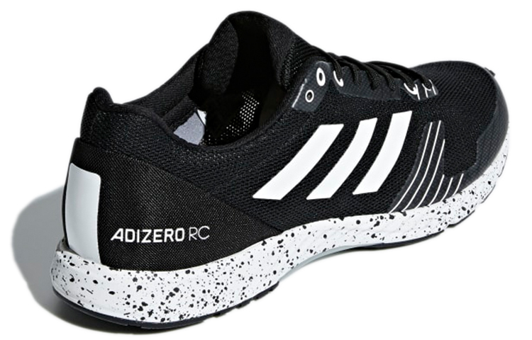 Shop 愛迪達 Adizero RC 耐磨防滑舒適透氣 低幫跑步鞋 男女同款 炭黑