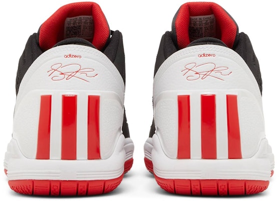adidas Adizero Rose 1.5 Low Restomod 'Black Vivid Red' GY9124 Details for adidas Adizero Rose 1.5 Low Restomod 'Black Vivid Red' GY9124