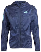 Order adidas Adizero 跑步防風外套 深藍色 IM4170