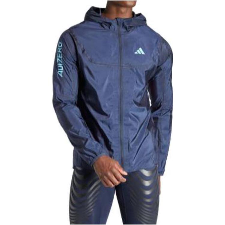 adidas Adizero Running Windbreaker Jacket Legend Ink Blue IM4170 圖 3