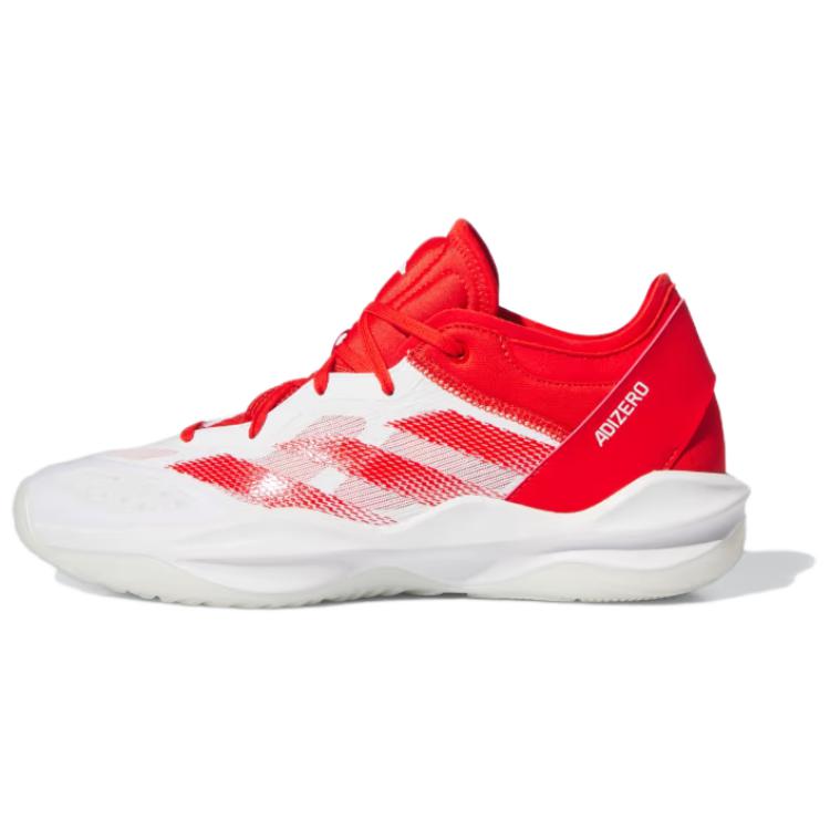 adidas Adizero Select 2.0 Red White Low-Top Basketball Shoes Lightweight IG6685