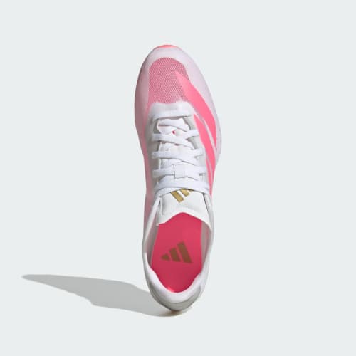 Order adidas Adizero Sprintstar 短跑鞋 白色/亮橘/金色 KI8378