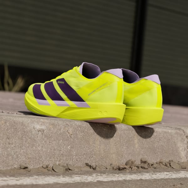 Details for Adidas Adizero Takumi Sen 10 Solar Yellow/Aurora Plum/Powder Plum JQ0781