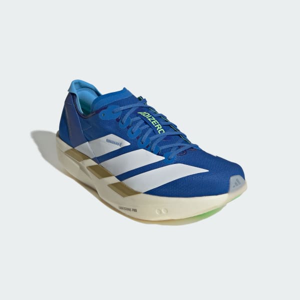 Shop adidas Adizero Takumi Sen 11 Biru/Putih Awan/Lime Burst JQ1692