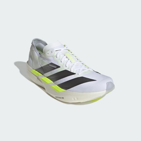 Purchase adidas Adizero Takumi Sen 11 Cloud White/Iron Metallic/Solar Yellow KH8898
