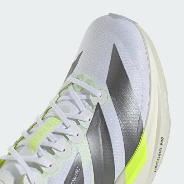 Cheap adidas Adizero Takumi Sen 11 Cloud White/Iron Metallic/Solar Yellow KH8898