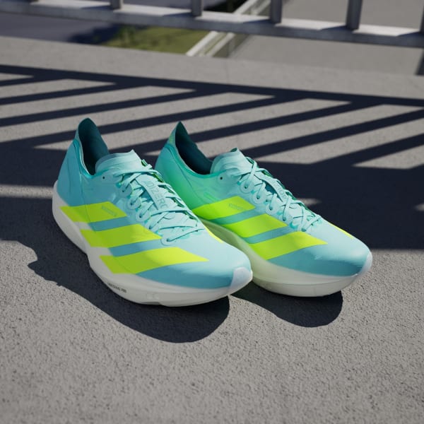 Details for 阿迪达斯 Adizero Takumi Sen 11 跑鞋 闪光蓝/零金属/薄荷绿 JQ2813