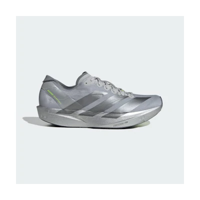Adidas Adizero Takumi Sen 11 Running Shoes Silver Metallic/Iron Metallic/Lucid Lemon