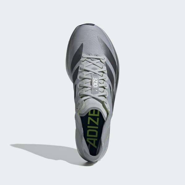 Order Adidas Adizero Takumi Sen 11 Sepatu Lari Silver Metallic/Iron Metallic/Lucid Lemon JQ2814