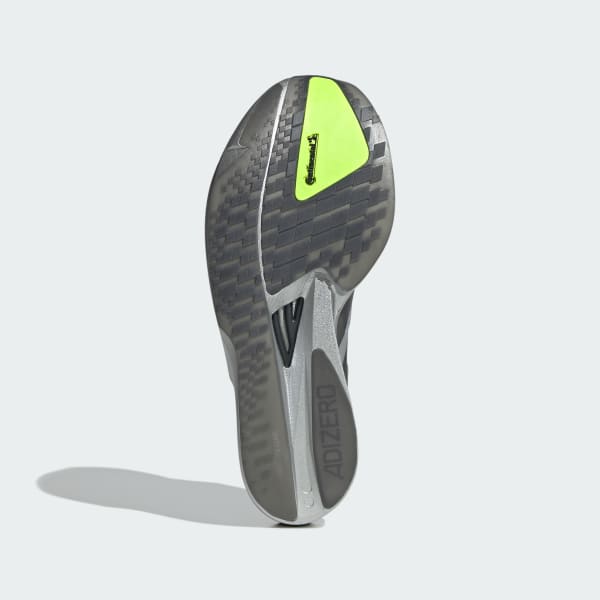 Lookbook Adidas Adizero Takumi Sen 11 Sepatu Lari Silver Metallic/Iron Metallic/Lucid Lemon JQ2814