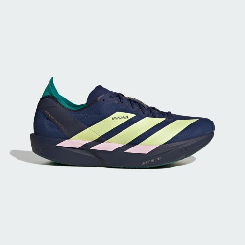 adidas Adizero Takumi Sen 11 Shoes Dark Blue/Yellow Tint/Clear Pink KH8899
