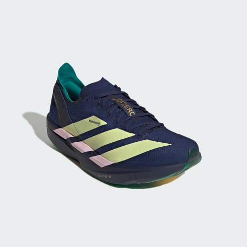 Shop adidas Adizero Takumi Sen 11 Shoes Dark Blue/Yellow Tint/Clear Pink KH8899