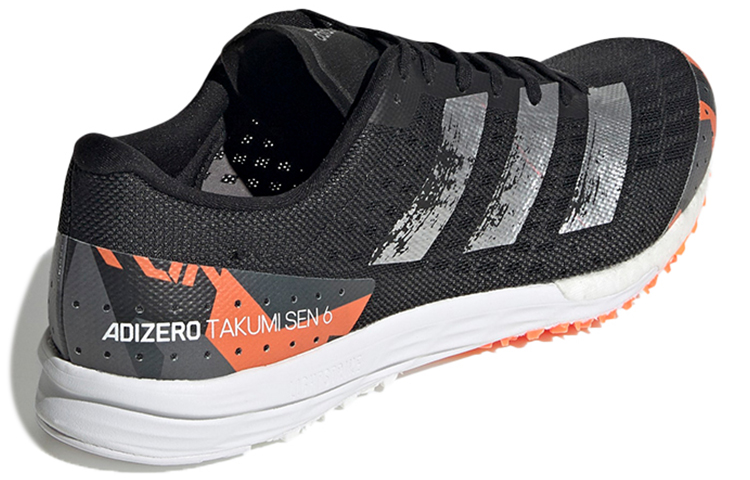 Shop adidas Adizero Takumi Sen 6 ''Zwart Oranje Grijs'' EG4666