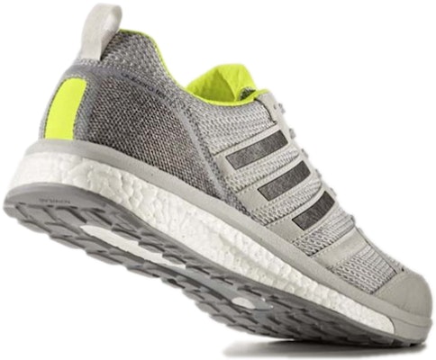 阿迪达斯 Adizero Tempo 9 灰色荧光黄跑鞋 BA8237 Shop 阿迪达斯 Adizero Tempo 9 灰色荧光黄跑鞋 BA8237