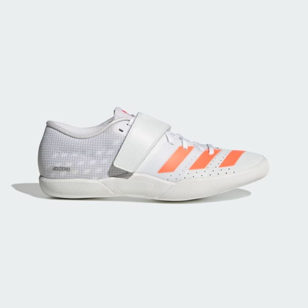 adidas Adizero Throws (Track and Field Throwing Shoes) Cloud White/Lucid Orange/Lucid Red JQ0808