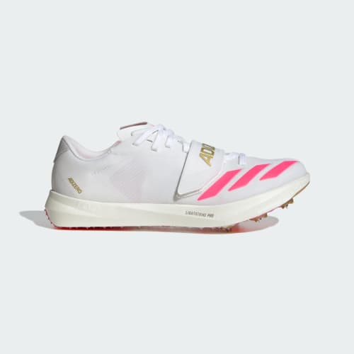 adidas Adizero TJ/PV Triple Jump/Pole Vault Shoes Cloud White/Core Black/Gold Metallic KJ9542